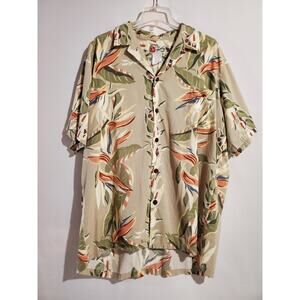 Hilo Hattie Vtg Hawiian Original Button Up Tropical Floral Shirt Mens Size 2X